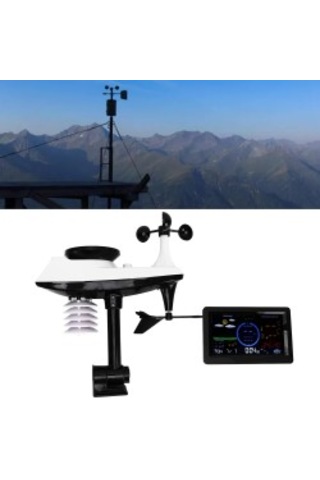 Kablosuz Dijital Hava İstasyonu Sıcaklık, Nem, Rüzgar Ve Yağmur Ölçer Lcd Ekranlı