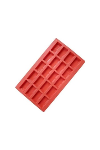 Fastbuy Silikon Finansör Kırmızı Fransız Tatlı Kek Kalıbı 20'li Kavite Ev Pastası Fırın Aparatı Mutfak Kek Yapım Malzemesi Kı KIrmızı