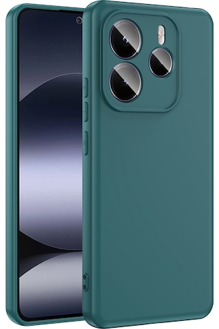 Biriva Home Redmi Note 14 5g Kılıf Mara Lansman Kapak - Koyu Yeşil Yeşil