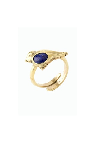 Kuş Doğaltaşlı Otantik Yüzük - Lapis N145 Çok Renkli 08828950