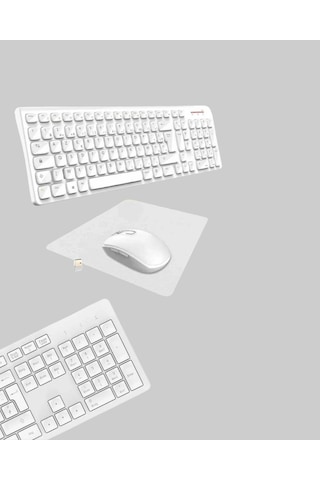 Cj Usb Alıcılı Kablosuz Klavye Mouse - Geniş Uyumluluk, Sessiz Tuşlar Diğer
