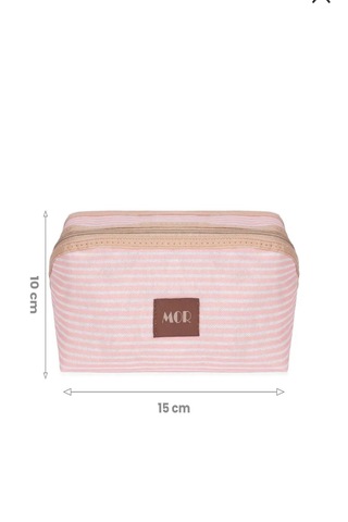 Çok Amaçlı Tutma Kollu Makyaj Çantası Geniş Bölmeli Seyahat Tipi Kozmetik Organizeri X Pembe