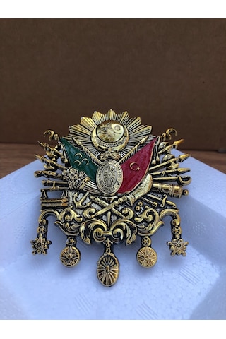 Küçük Boy Gold Renk Vidalı Osmanlı Panjur Arması Tuğrası®