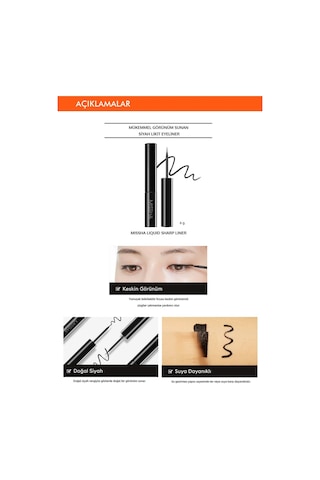 Missha r Liquid Sharp Liner Suya Dayanıklı Likit Eyeliner