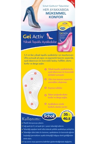 Scholl Gel Activ Tabanlık Yüksek Topuklu Ayakkabılar için