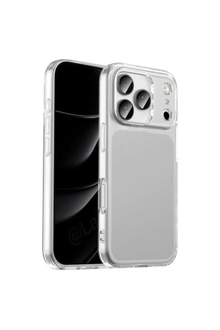 Apple İle Uyumlu Apple iPhone 17 Pro Max Kılıf Zore Süper Silikon Kapak Şeffaf