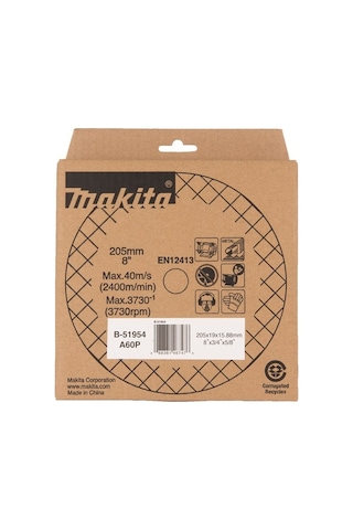 Makita B 51954 Zımpara Motor Taşı 205 Mm 60 Kum Makita Gb801