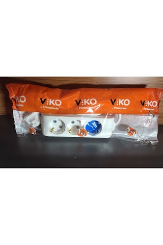 Viko Multi-let 3lü Grup Priz Topraklı Kablo 2mt Viko