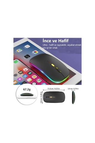 M40 Kablosuz RGB Aydınlatmalı Optik Oyuncu Mouse