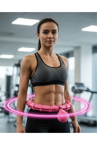 Masajlı Akıllı Hula Hoop Ayarlanabilir Fitness Çemberi