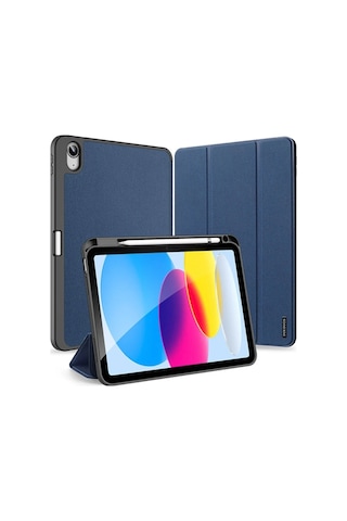 Dux Ducis Apple iPad Uyumlu, 10.9 2022 Kılıf Domo Series Kalem Bölmeli Mıknatıslı Standlı Kapaklı Kılıf- 5775
