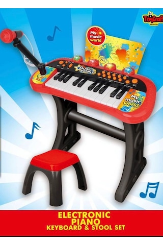 Oyuncak Org Music Spaceship Ayaklı Oturaklı Mikrofonlu Oyuncak Org