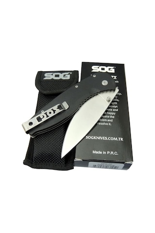 Sog Ae01-Cp Kamp Çakı 23 CM - Siyah Fiber Sap - Kılıflı Siyah