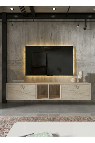 Resital Tv Ünitesi S1833-8 Traverten Traverten