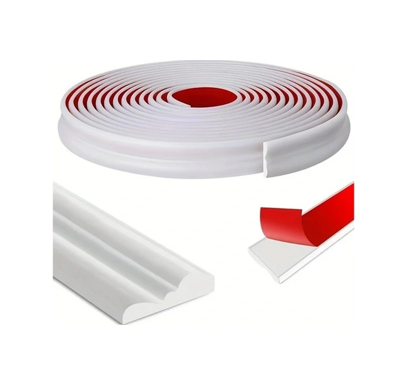 Trendooze Kendinden Yapışkanlı Pvc Sıva Şeridi Beyaz 500 Cm Sunline022, Çok Amaçlı Dekorasyon Aracı Beyaz