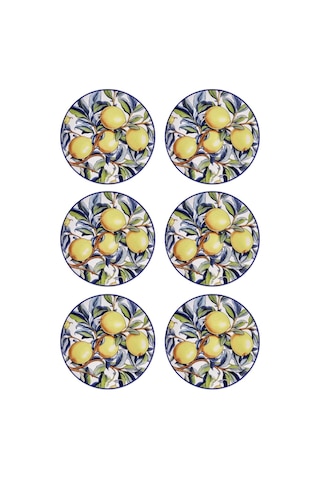 The Mia Odore Di Limone Pasta Tabağı 6lı Set 19 Cm Odl0002