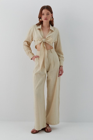 Bağlamalı Takım Bej Bej