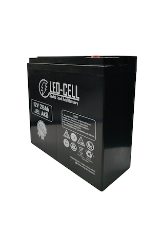 Leo-cell 12V 26Ah Japon Teknolojisi 7 Kg Elektrikli Motorsiklet Aküsü