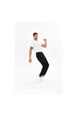 Twenty3 Erkek Basic Regular Fit Paçası Ribanalı Jogger Eşofman A 001