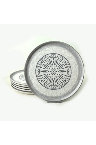 Stone Nordic Servis Tabağı 28 Cm 6 Adet 21427 Çok Renkli