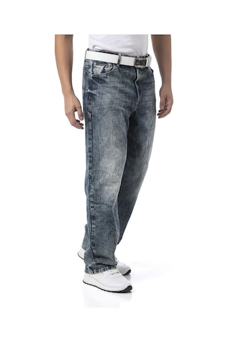Cd903 Men S Baggy Fit Jeans Blue