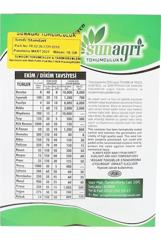 Sunagri Bal Kabağı Tohumu