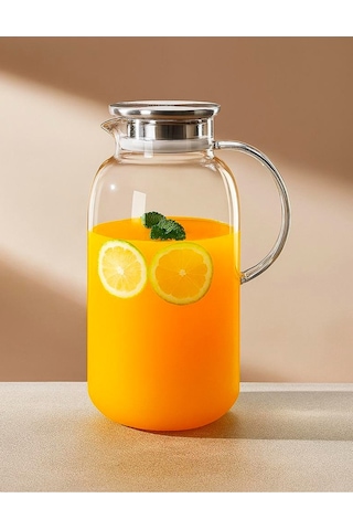 Leylart 2.5 Litre Borosilikat Cam Sürahi