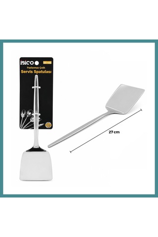 Trendexa Krom Kaplama Metal Servis Spatula 27 Cm Mac Çok Renkli
