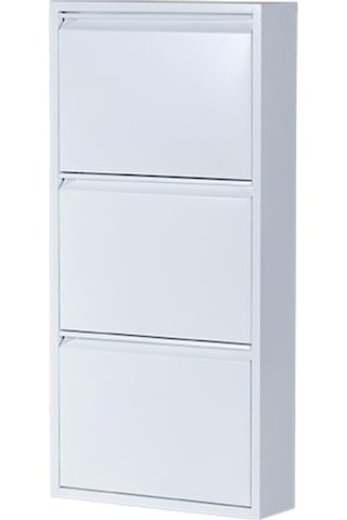 Kaser Metal 3 Lü Metal Ayakkabılık Beyaz