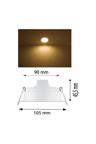 Philips Essential 5W Sıva Altı Gömme Led Spot Lamba Sarı 3000K(Ar(312062440)
