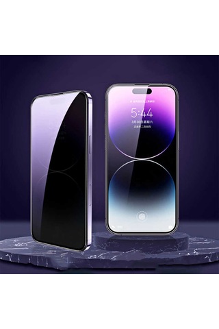 Apple Uyumlu iPhone 16 Pro Max Kor Hayalet Cam Ekran Koruyucu