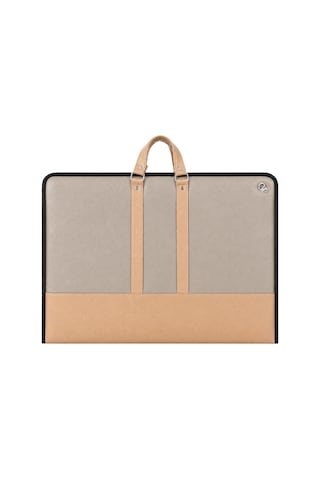 Lexroo 40x55 Cm Suni Deri Profesyonel Resim Proje Çantası Camel-bej