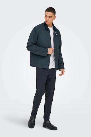 Only & Sons Onskosmo Erkek Lacivert Ceket Mont - 22034856 Lacivert