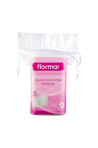 Flormar Makyaj Temizleyici Yüz Pedi - Square Cotton Pads For Facial 50 Adet 8690604175048