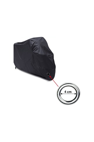 Koruyucu Motosiklet Kılıfı Su Geçirmez, Soğuk Ve Kötü Hava Koşullarına Dayanıklı 190t Siyah Toza Karşı Korur