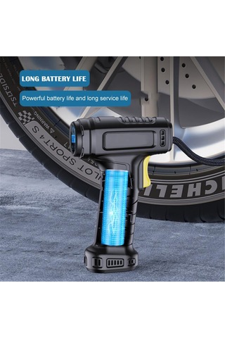 Padalink 12v Akıllı Araç Pompası - Led Aydınlatmalı, Otomatik Durdurma, Hızlı Şişirme, Bisiklet Ve Motosiklet İçin 111 Karakter