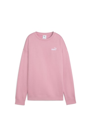 Puma Essentials Small Logo Relaxed Kadın Pembe Bisiklet Yaka Sweatshirt Pembe