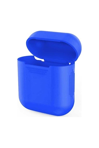 Apple AirPods Uyumlu Zore Standart Silikon Kılıf Mavi