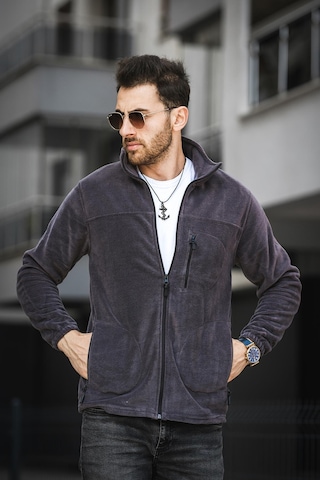 Oksit Freetown Erkek Pro Rüzgar Geçirmez 3 Cepli Outdoor Tam Fermuarlı Polar Ceket 001