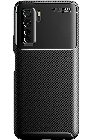 Apsuwa Huawei P40 Lite 5g Kılıf Negro Karbon Fiber Silikon