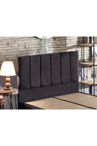 Nironyatak Piano Lite Tek Kişilik Yatak Başlığı - 120 Cm Siyah Kumaş Başlık