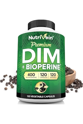 Nutrivein Dım 400 Mg Diindolylmethane Women Men Bioperine - Estrogen Menopause Middle Age Support