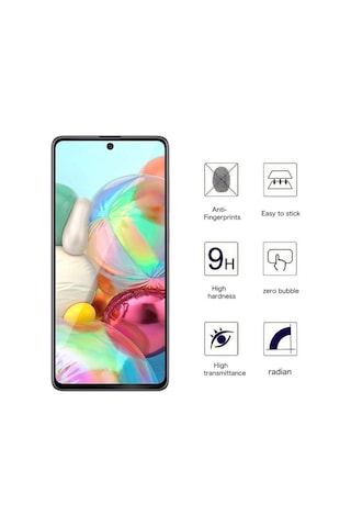 Samsung Uyumlu A51 Ekran Koruyucu Tam Kaplayan Seramik Nano Antistatik