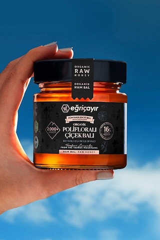 Eğriçayır Organik Polifloralı Çok Çiçekli Bal 3 x 300 G