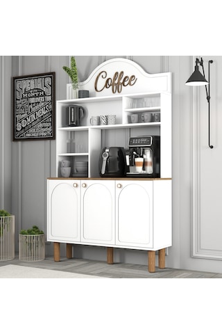 Bohem Kahve Köşesi 120cm - Beyaz Beyaz