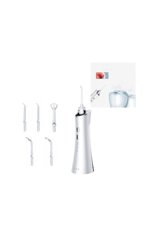 Elektrikli Diş Yumruk Diş Ölçekleyici Su Ipi Ev Taşınabilir Ağız Temizleme Makinesi Beyaz