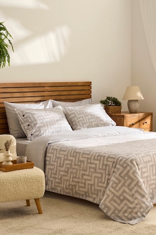 Kaşmir Home Sorento Çift Kişilik Nevresim Takımı Gri Gri