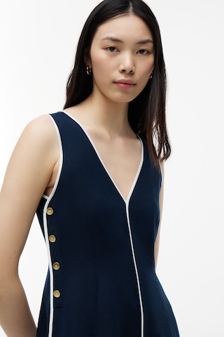 Tommy Hilfiger Contrast Bındıng Ns Strap Dress Kadın Mavi Elbise - Ww0ww49907