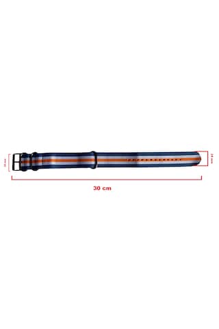 Schulzz Cachrel Casual Renkli Dokuma Kumaş Saat Kordon 24 Mm Çok Renkli