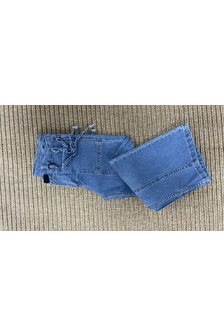 Noble Kids Kız Çocuk Denim Pantolon Mavi